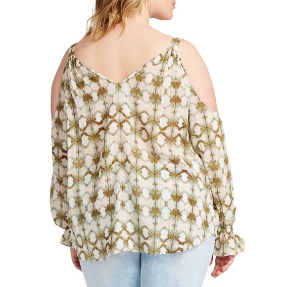 Jessica Simpson $83 NWT Lexa LS Cold Shoulder Top Women's PLUS Sz 2X - Picture 9 of 10